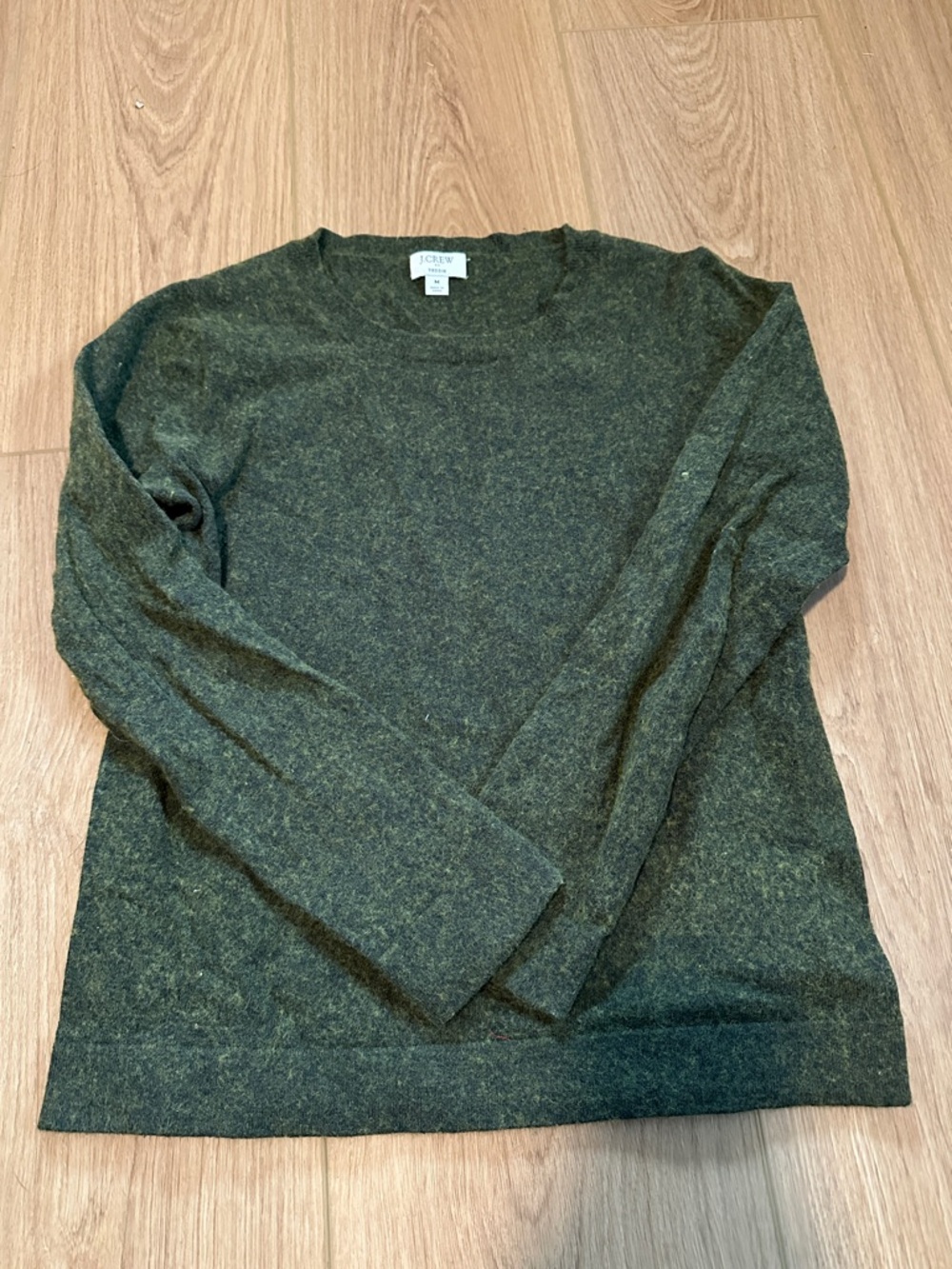 J. Crew Women’s Crewneck Sweater in Dark Olive Green